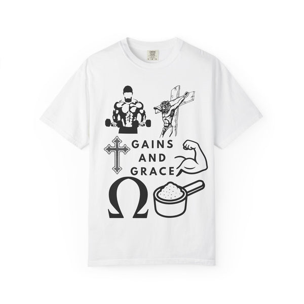 Gains and Grace tee Printify