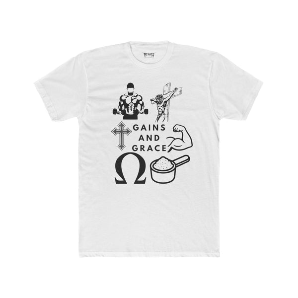 Gains and Grace athletic tee Printify