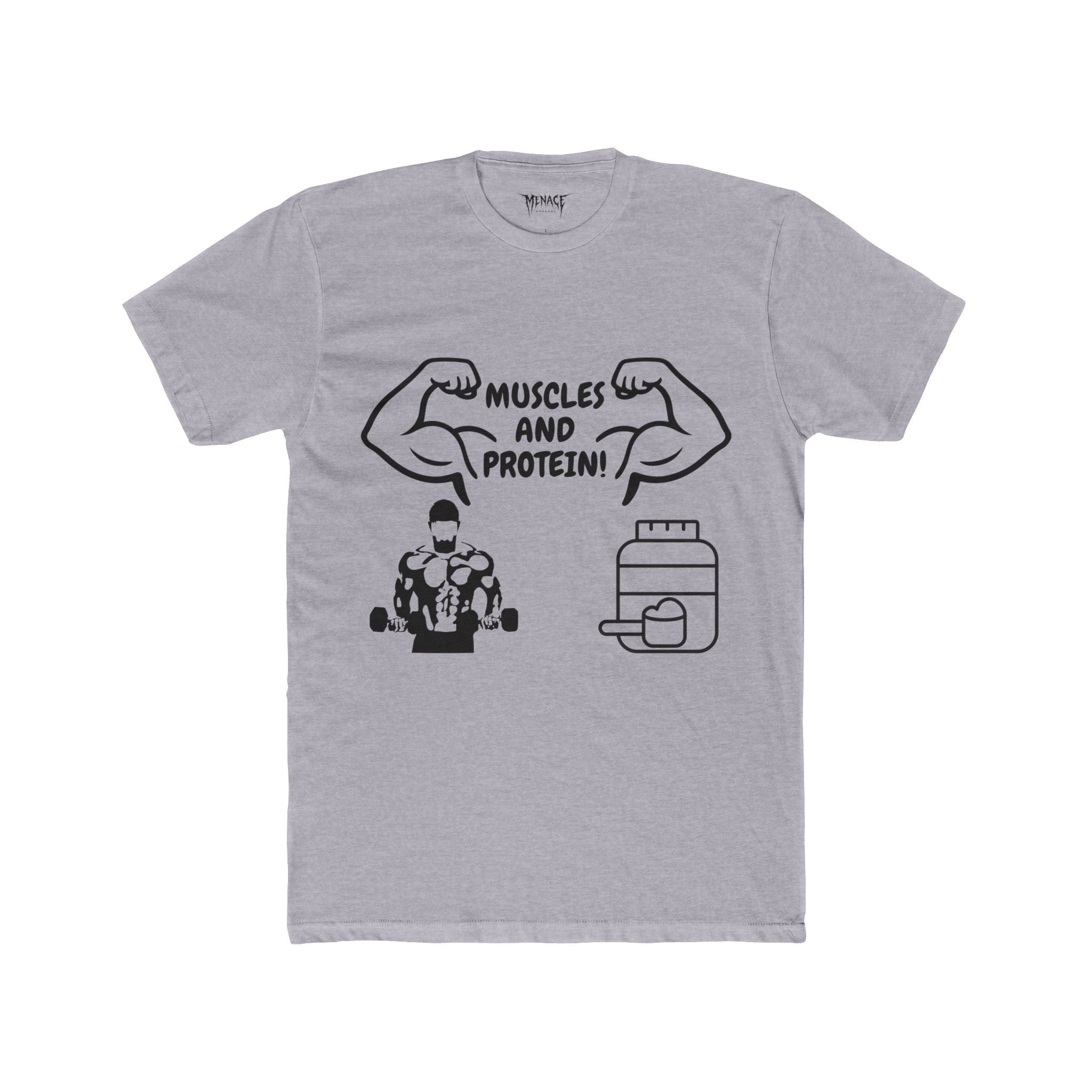 Muscles and Protein athletic fit Tee