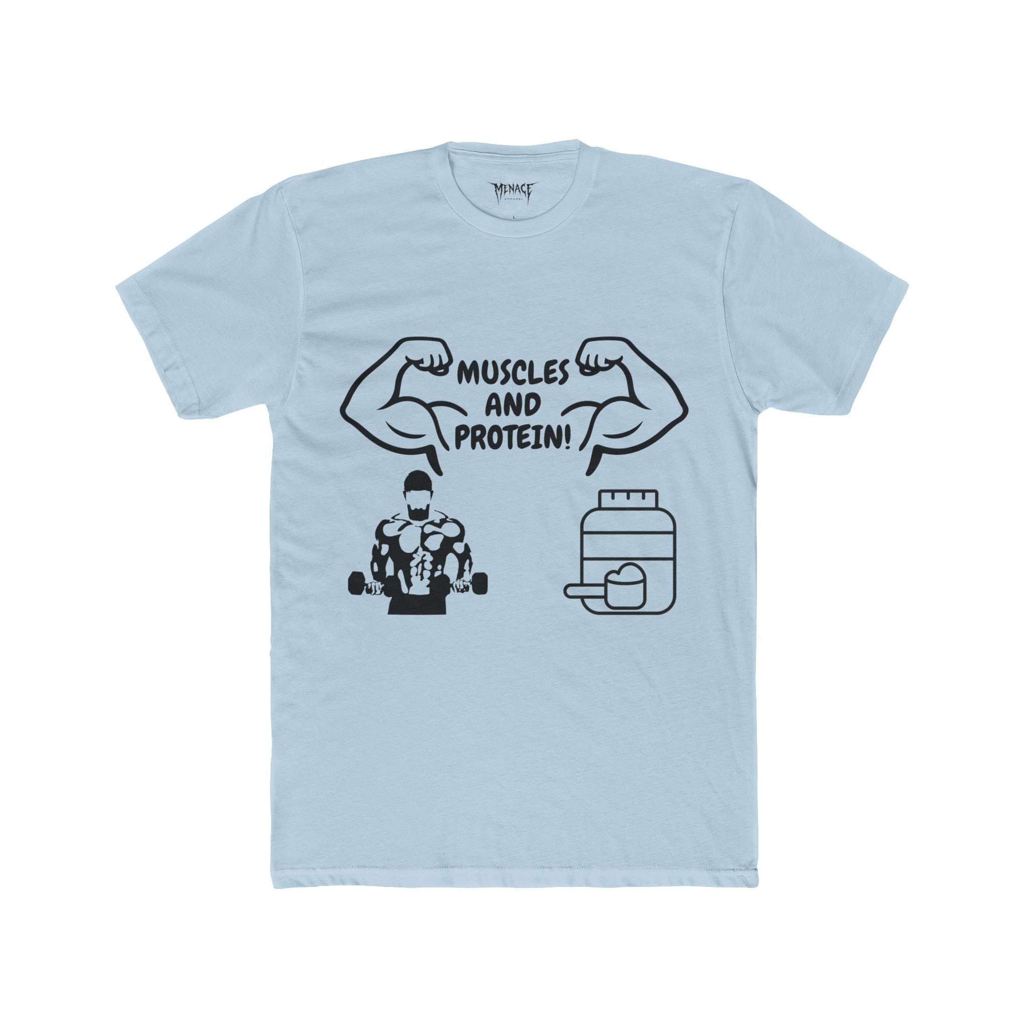 Muscles and Protein athletic fit Tee