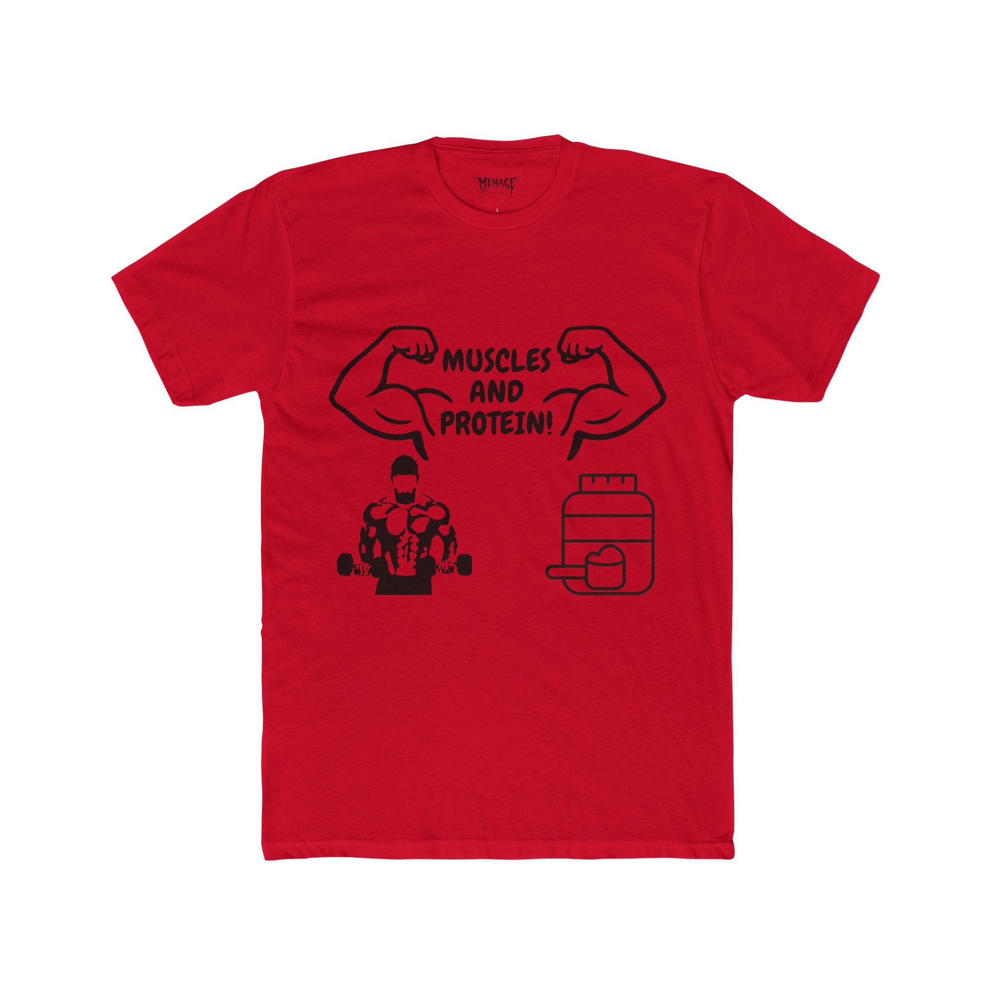 Muscles and Protein athletic fit Tee