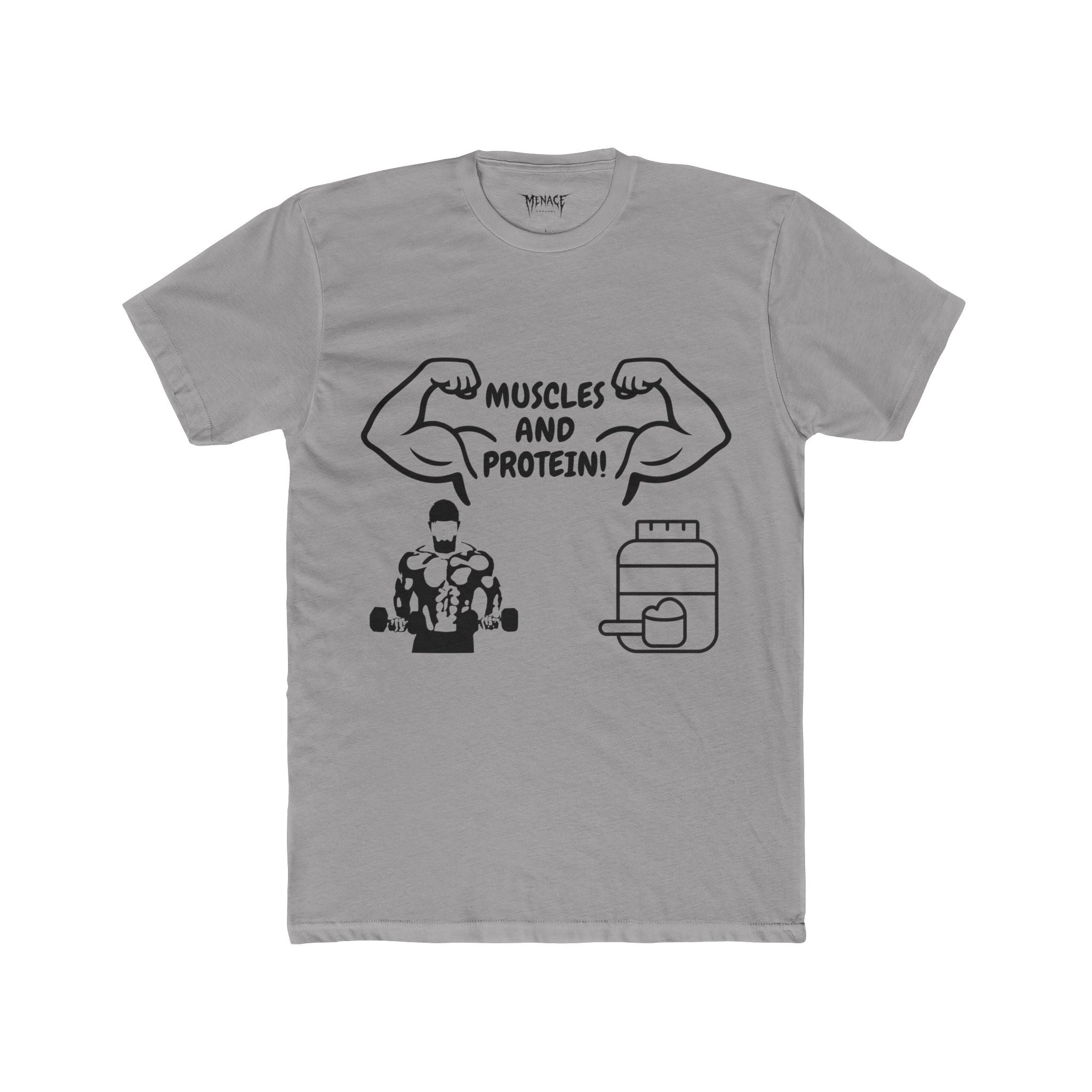 Muscles and Protein athletic fit Tee