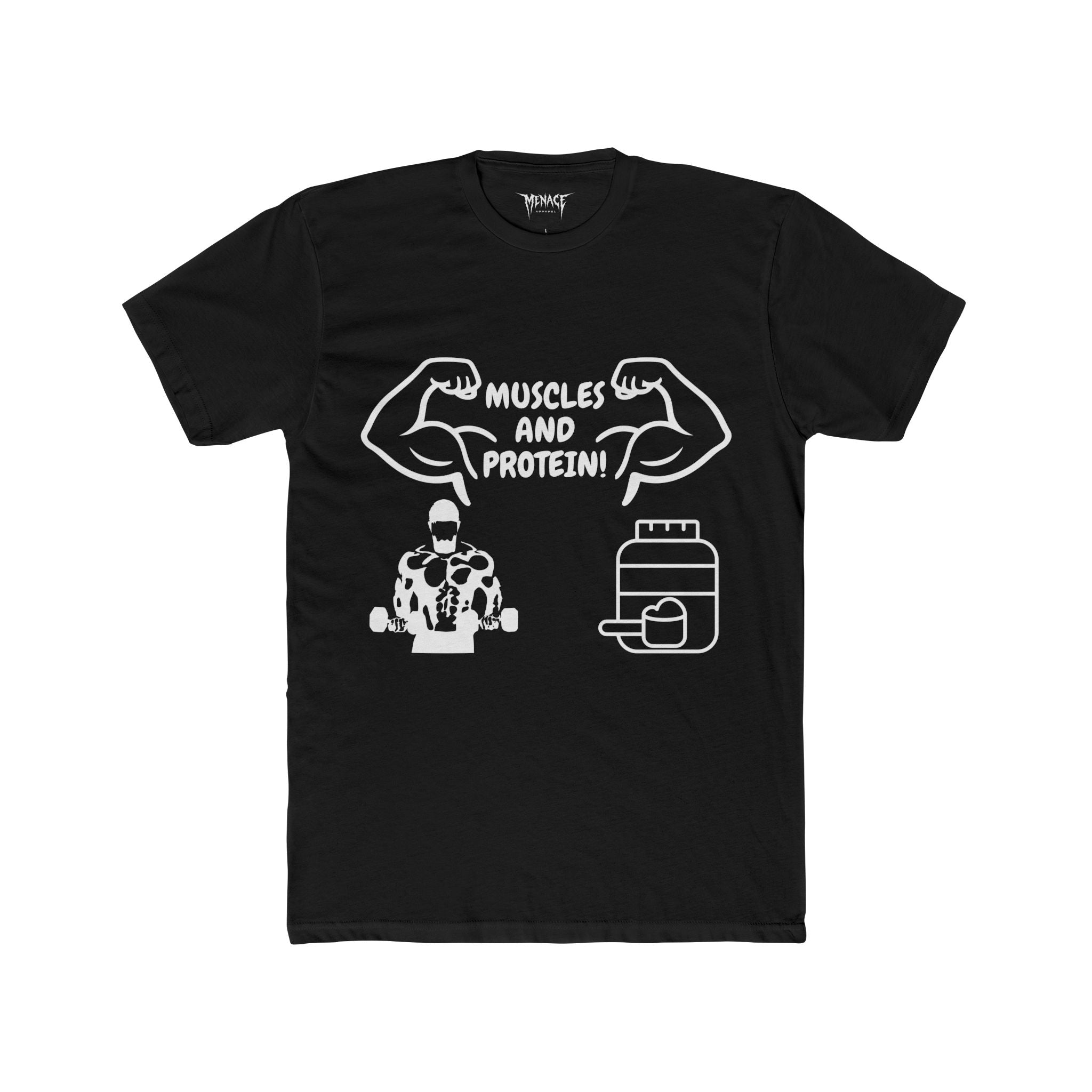 Muscles and Protein athletic fit Tee