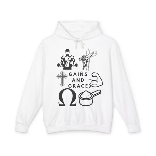 Gains and Grace Hoodie Printify
